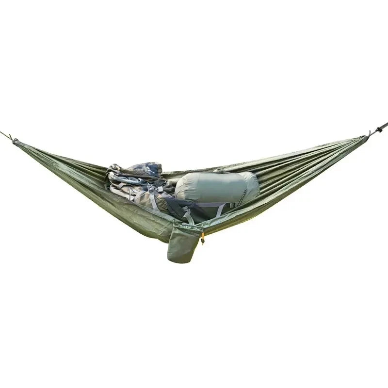 Outdoor Storage Hammock Portable Camping Gear Organizer Easy Setup for Hiking Traveling