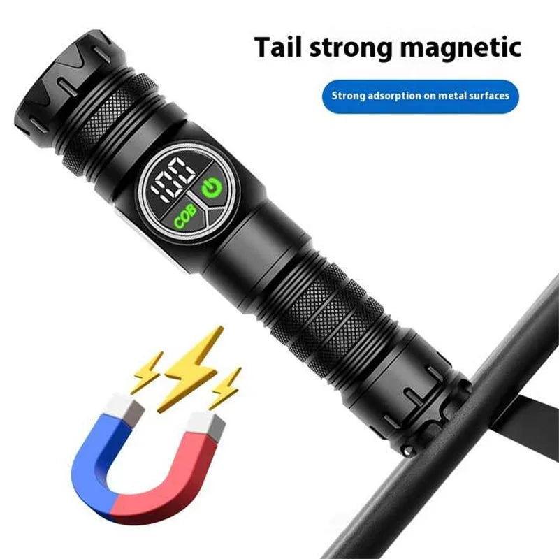 Super Bright LED Flashlight USB Rechargeable Flash light Long Range Tactical Torch Outdoor Waterproof Camping Fishing Lantern