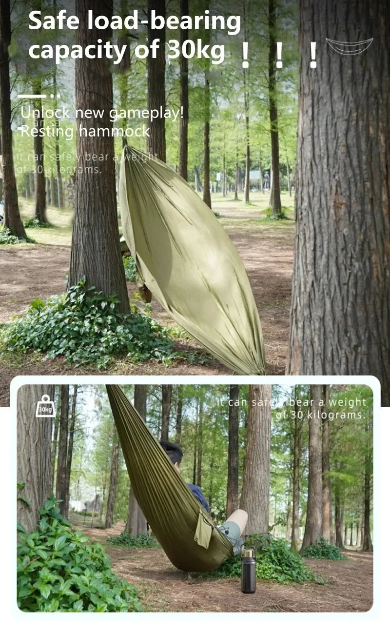 Outdoor Storage Hammock Portable Camping Gear Organizer Easy Setup for Hiking Traveling