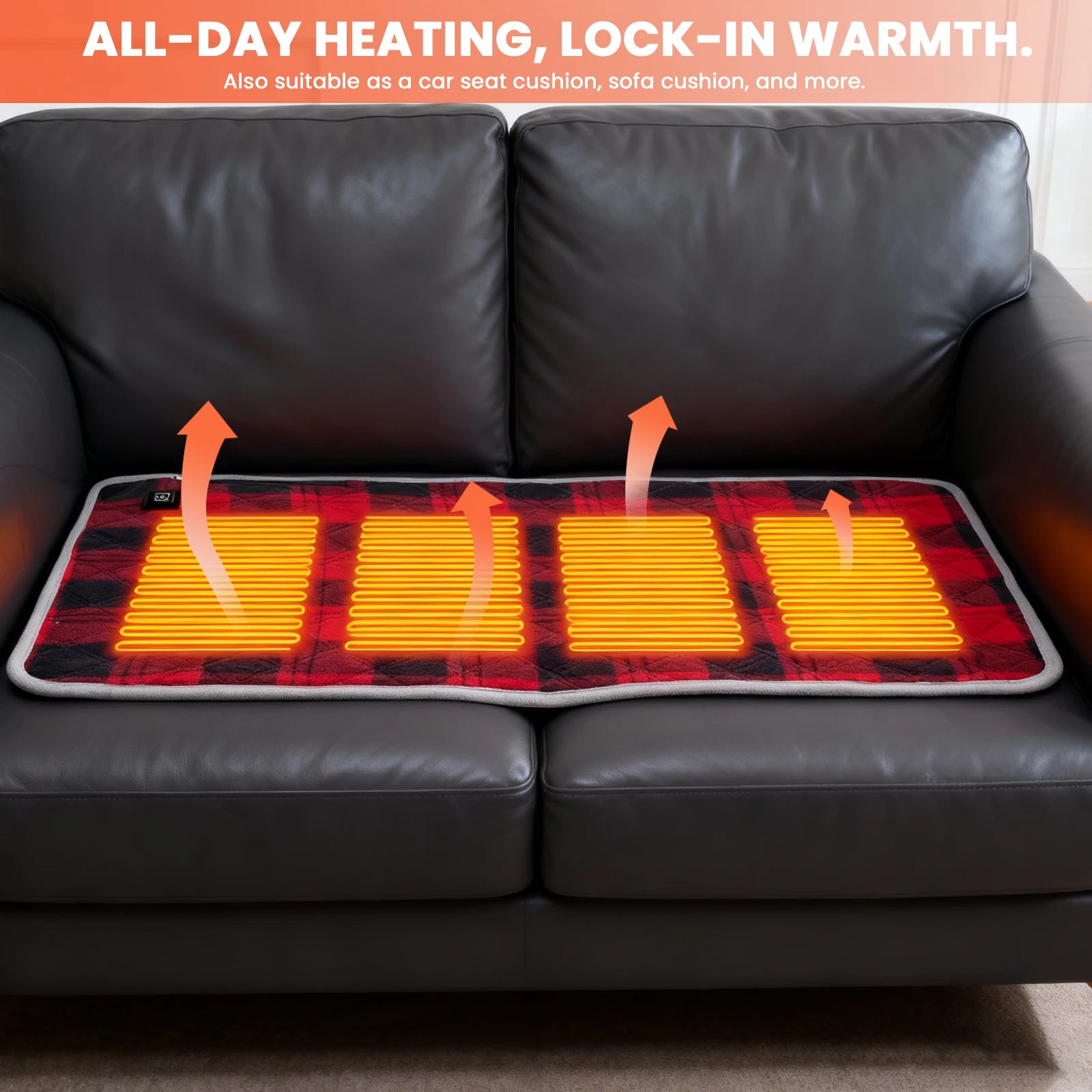 Winter Camping Gear- Sleeping Electric Heating Pads 3 Temp Adjustament Heating Cushion Pad Cold Resistant for Outdoor Sports Mat