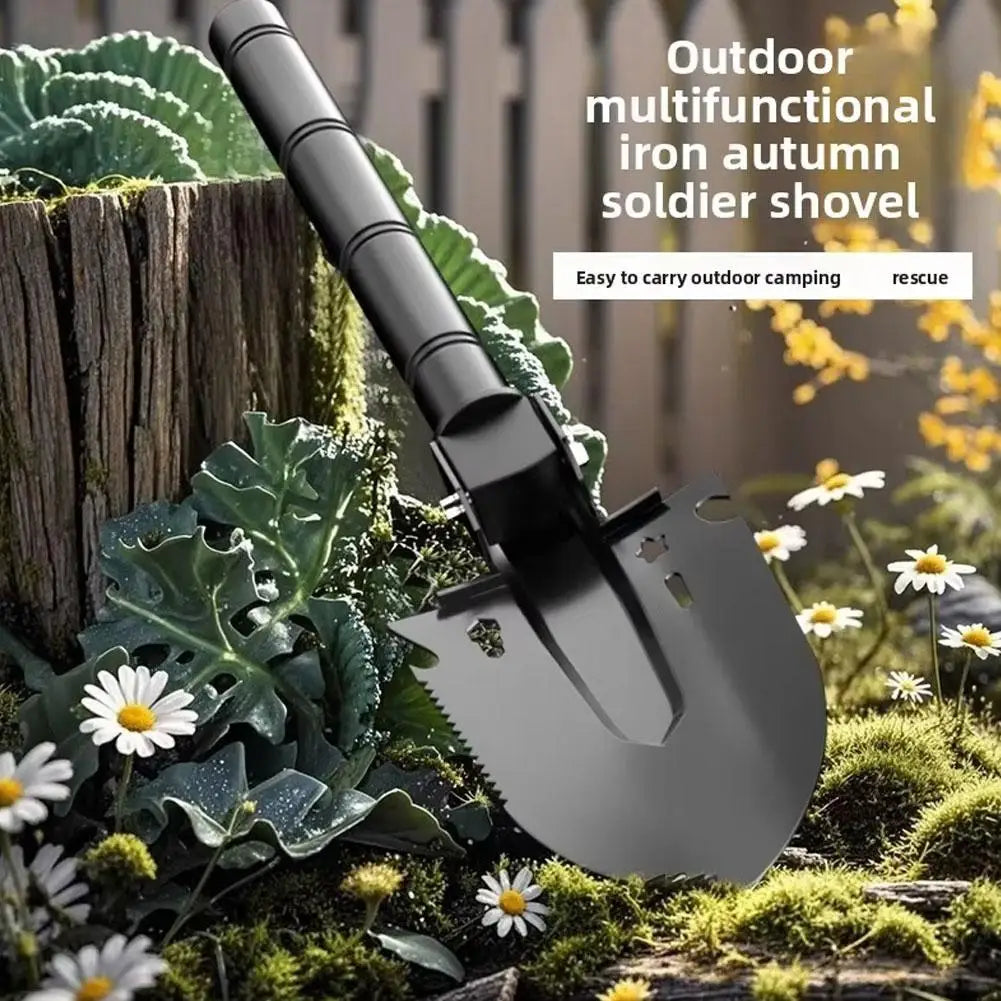 Multi-functional Foldable Camping Shovel Telescopic Survival Gear for Hiking Gardening Camping Survival Tool