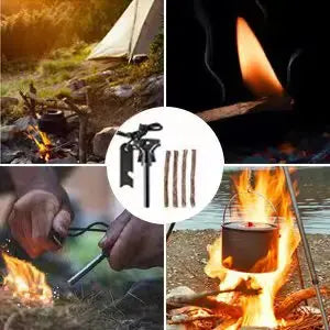 16 Pcs Survival Kit, Camping Gear & Equipment, Stocking Stuffers for Men, Outdoor Adventure Christmas Gifts