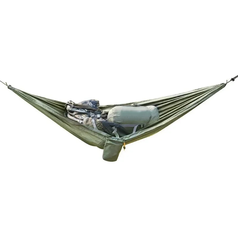 Outdoor Storage Hammock Portable Camping Gear Organizer Easy Setup for Hiking Traveling