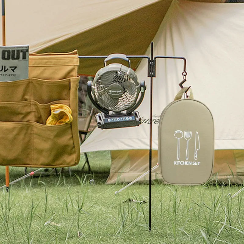 Portable Camping Cookware Organizer – Outdoor Kitchen  Storage – Durable & Lightweight – Perfect for Picnic Hiking BBQ Gear