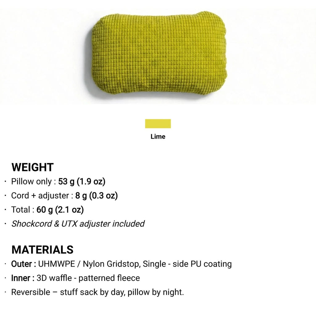 [HODR GEAR] Stuff Sack & Pillow 2-in-1 UHMWPE Multifunctional Outdoor Headrest 53g Ultralight Hikers Camping