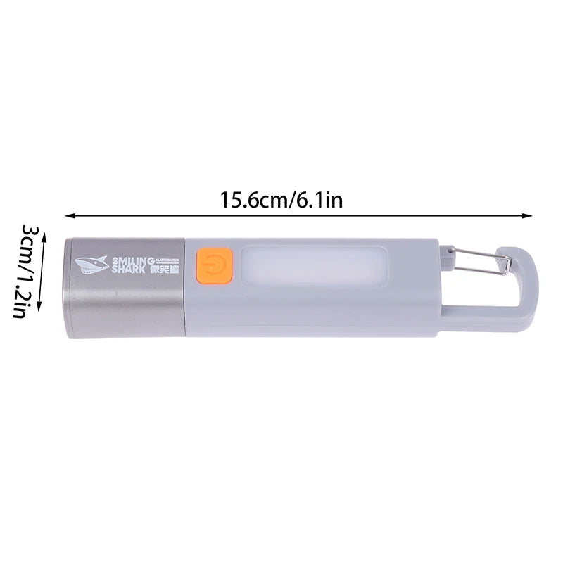 Camping Must-Have - Rechargeable LED Flashlight with Lantern Mode, Super Bright XPE, Built-in Hook for Hands-Free Use Anywhere