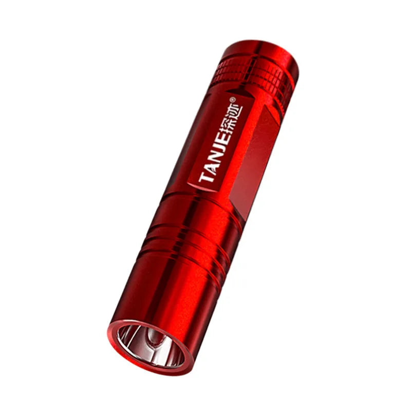 Outdoor Flashlight Small Mini Lighting Strong Light Portable Super Bright Rechargeable Hand Lamp for Hiking/Camping/Emergency