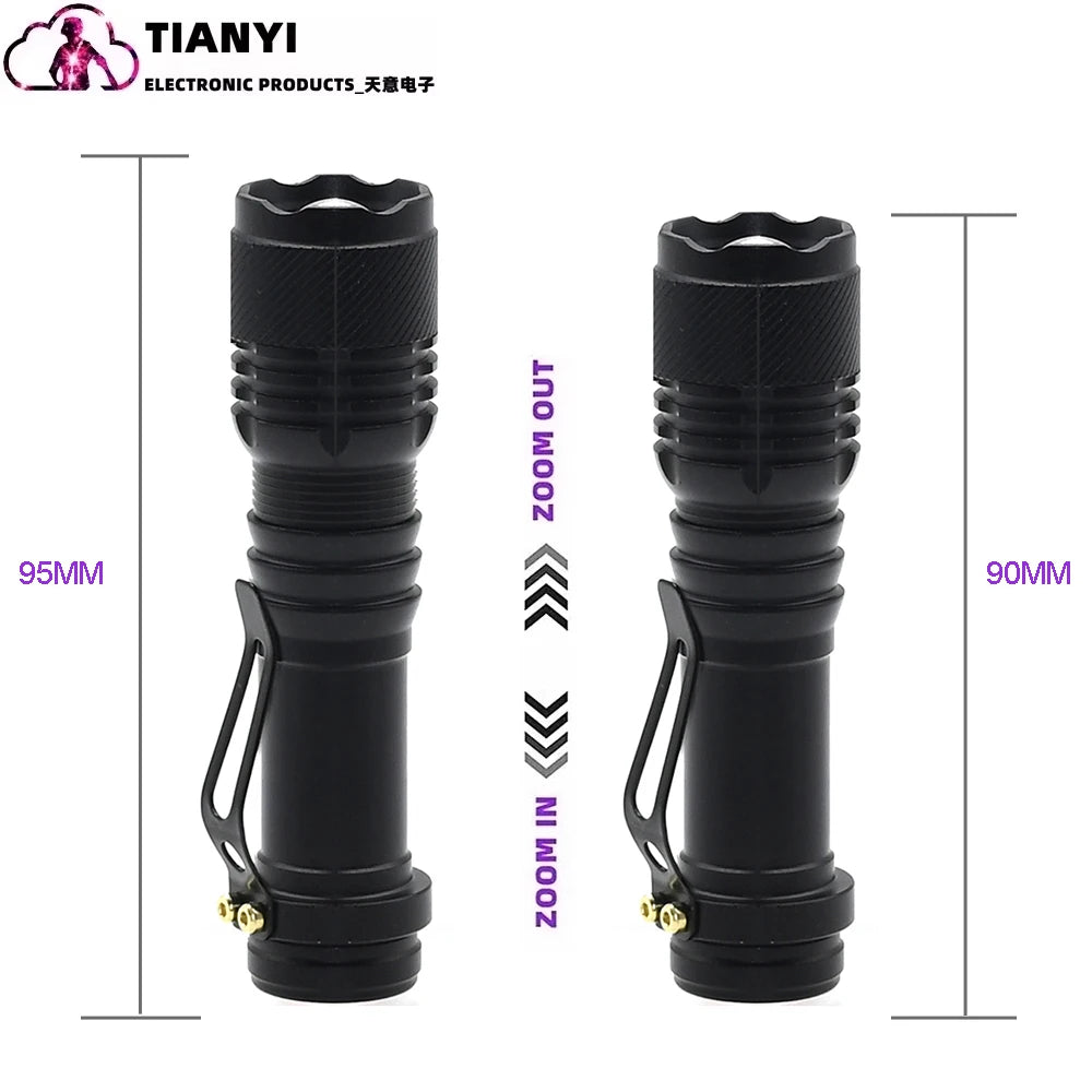 High Power Red, green, blue, white LED Flashlight - Powerful three-mode Light Torch for Astronomy, Aviation, Night Observation
