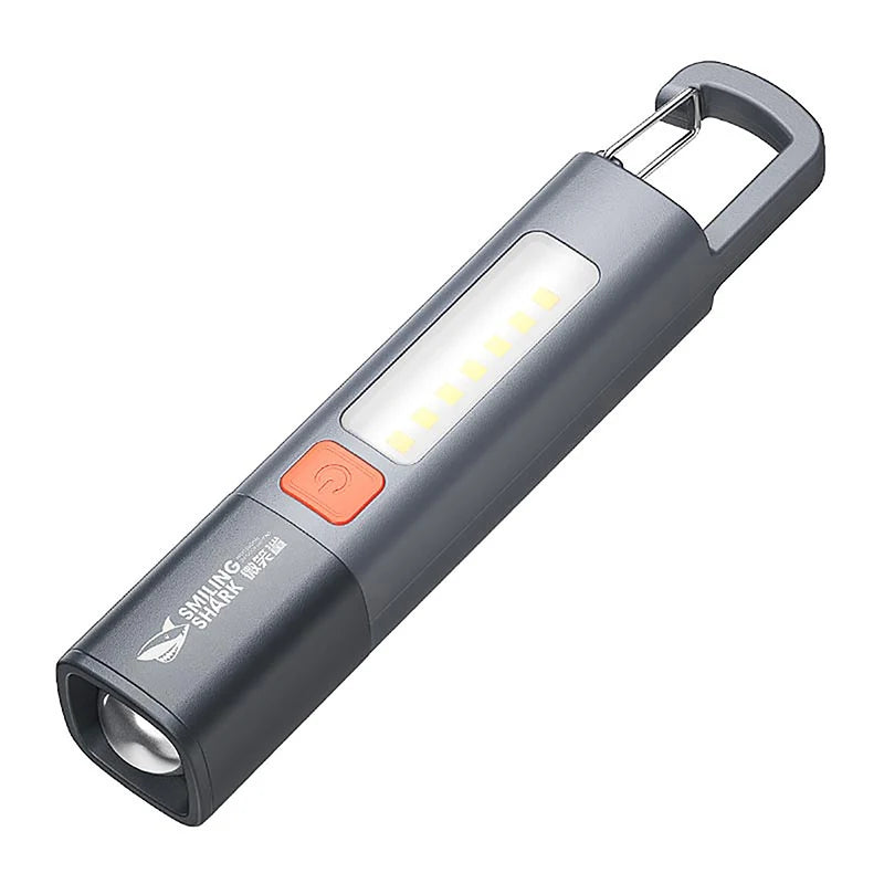 Camping Must-Have - Rechargeable LED Flashlight with Lantern Mode, Super Bright XPE, Built-in Hook for Hands-Free Use Anywhere