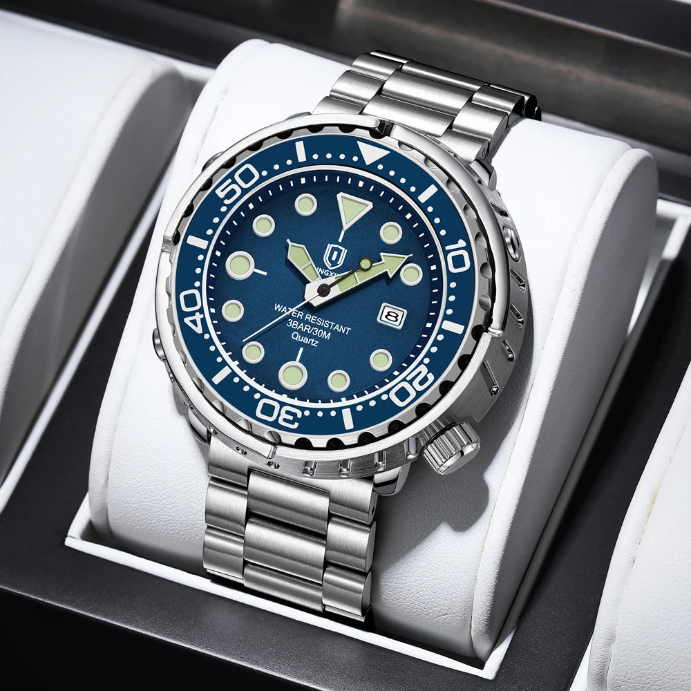 New Fashion Watch Men Top Brand Luxury Waterproof Luminous Date Clock Sport Watches Mens Quartz Wristwatch Relogio Masculino