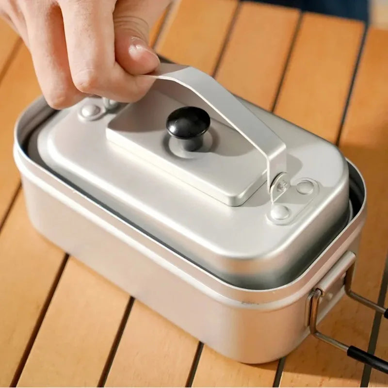 1pcs Camping Gear Sets Mountaineering Travel Gear Large Capacity Aluminum Home Outdoor Portable Storage Box Desktop Decorations
