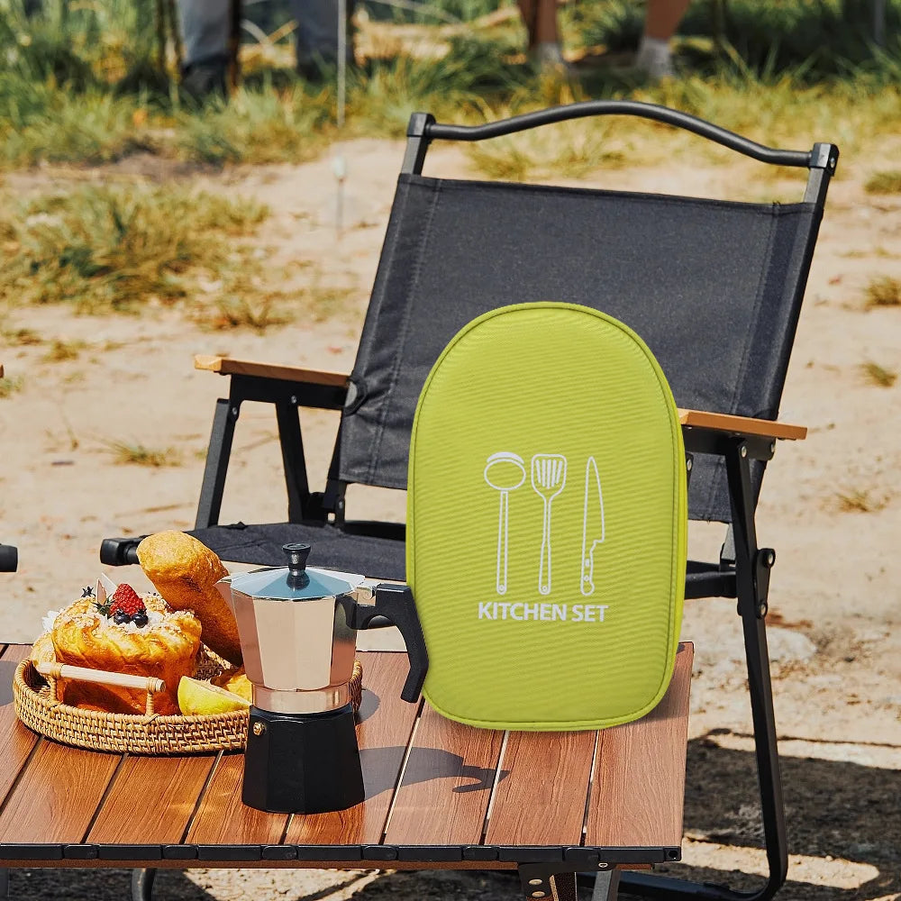 Portable Camping Cookware Organizer – Outdoor Kitchen  Storage – Durable & Lightweight – Perfect for Picnic Hiking BBQ Gear