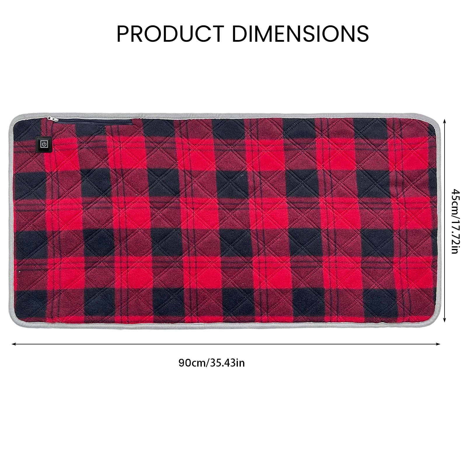 Winter Camping Gear- Sleeping Electric Heating Pads 3 Temp Adjustament Heating Cushion Pad Cold Resistant for Outdoor Sports Mat