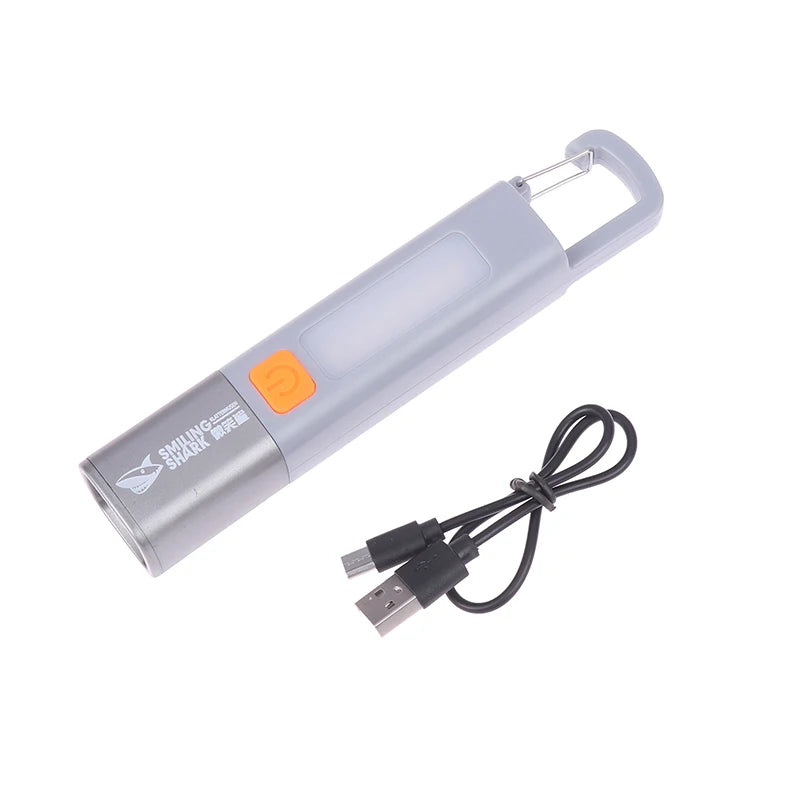 Camping Must-Have - Rechargeable LED Flashlight with Lantern Mode, Super Bright XPE, Built-in Hook for Hands-Free Use Anywhere