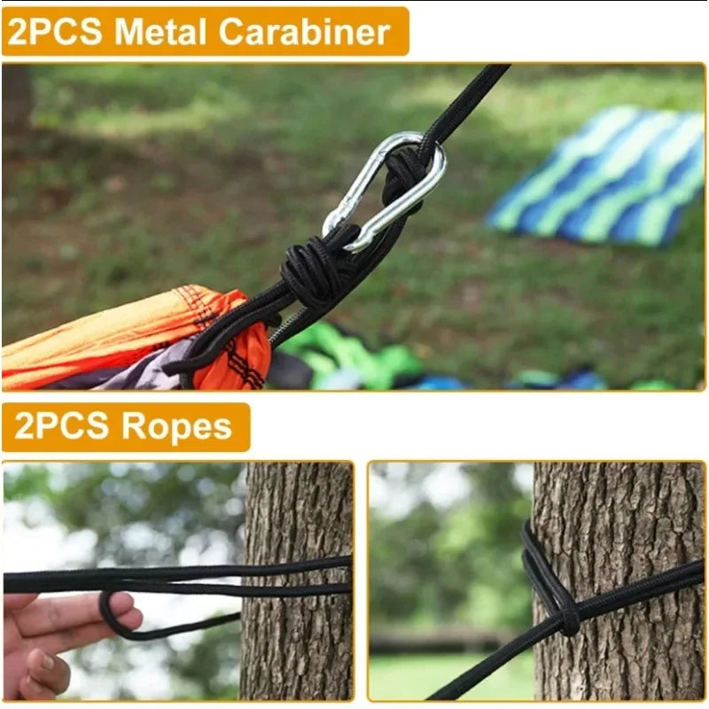 Hammock for Camping Hammocks Gear for The Outdoors Backpacking Survival or Travel Portable Lightweight Parachute Nylon