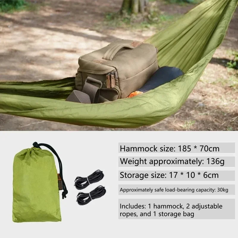 Outdoor Storage Hammock Portable Camping Gear Organizer Easy Setup for Hiking Traveling