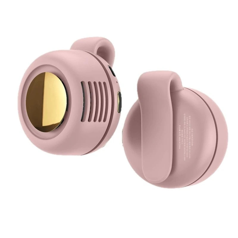 Mini Bladeless Fan USB Rechargeable Portable Clip on Waist Handheld Personal Fan for Outdoor Travel Office Camping Hiking Gym
