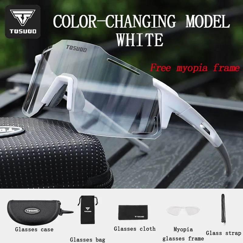 Sports Men Sunglasses Road Bicycle Glasses Mountain Cycling Sunglasses Riding Protection Goggles Eyewear Mtb Bike Sun Glasses