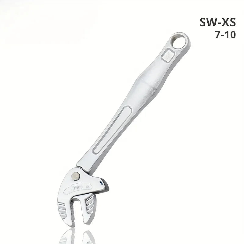 Multifunctional Heavy-Duty Crab Claw Wrench Adjustable Ratchet Wide Jaw Self-Locking Wrench for Home Automotive Pipe Manufacture