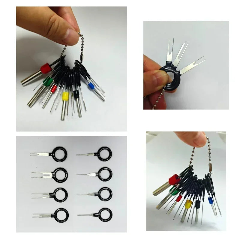 26/41pcs Car Terminal Removal Kit Box Wire Plug Connector Extractor Puller Release Pin Extractor Set For Automotive Repair Tool