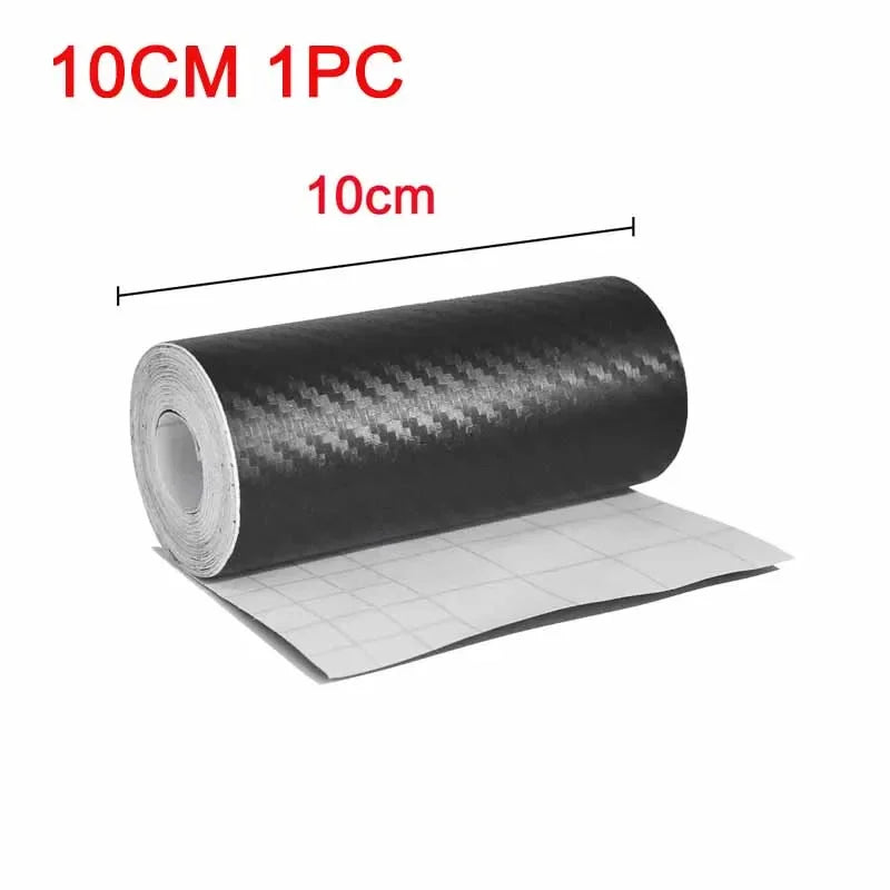 1/2pcs Nano Carbon Fiber Car Sticker Paste Protector Strip DIY Automotive Protective Film Car By Sill Side Anti Scratch Tape