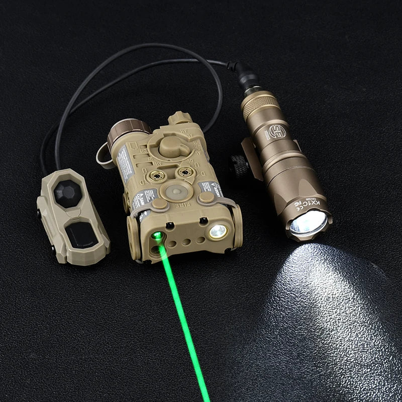 WADSN Tactical NGAL L3 Red Green Blue IR Laser Sight M300 M600 SF Surefir Flashlight AXON Dual Plug Switch Airsoft Hunting Gear