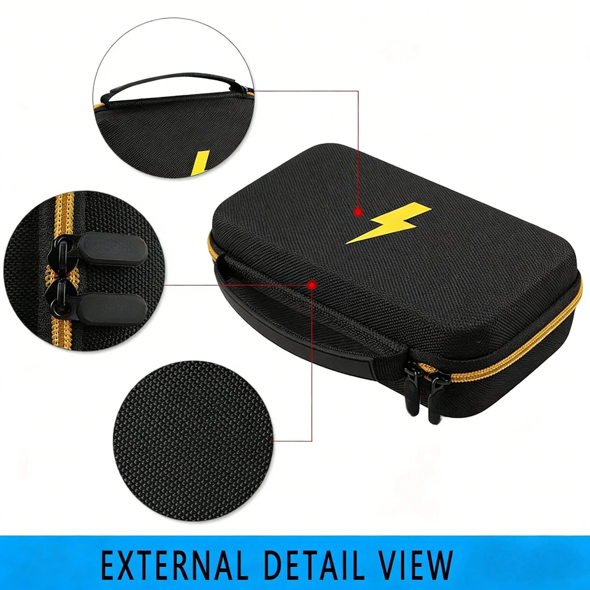 Hard EVA Shockproof Tool Storage Case for Multimeter & Electronic Tools, Portable Organizer Box for Electrician Repair & Home Us