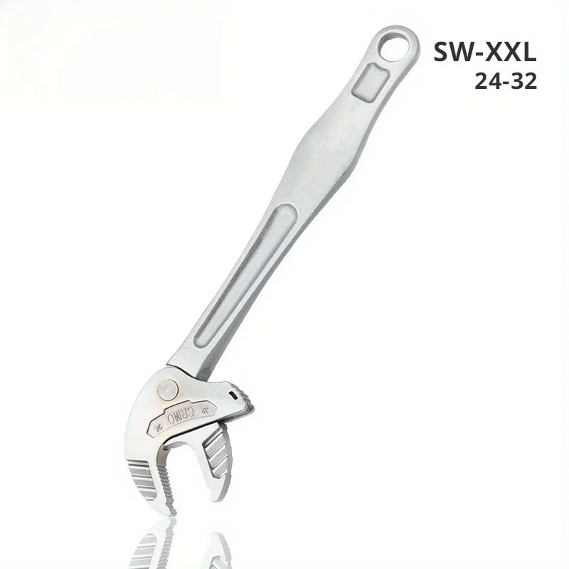 Multifunctional Heavy-Duty Crab Claw Wrench Adjustable Ratchet Wide Jaw Self-Locking Wrench for Home Automotive Pipe Manufacture