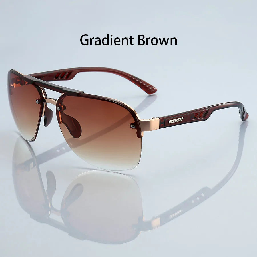 Fashion Vintage Gradient Aviator Sunglasses Men Women Fishing Driving Man Luxury Brand Designer Sun Glasses Retro Eyewear
