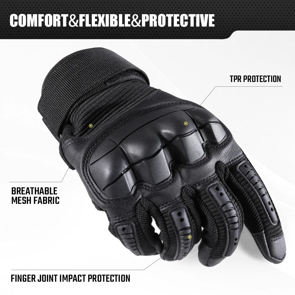 Touch Screen Hunting Gloves Hard Shell Outdoor Sports Hiking Cycling Camping Paintball Motorcycle Bike Anti-skid Protective Gear