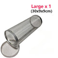 Barbecue Grill Grate Barbecue Cages Camping Picnic Cookware Outdoor Round BBQ Campfire Grill Grid Rolling Grill Basket
