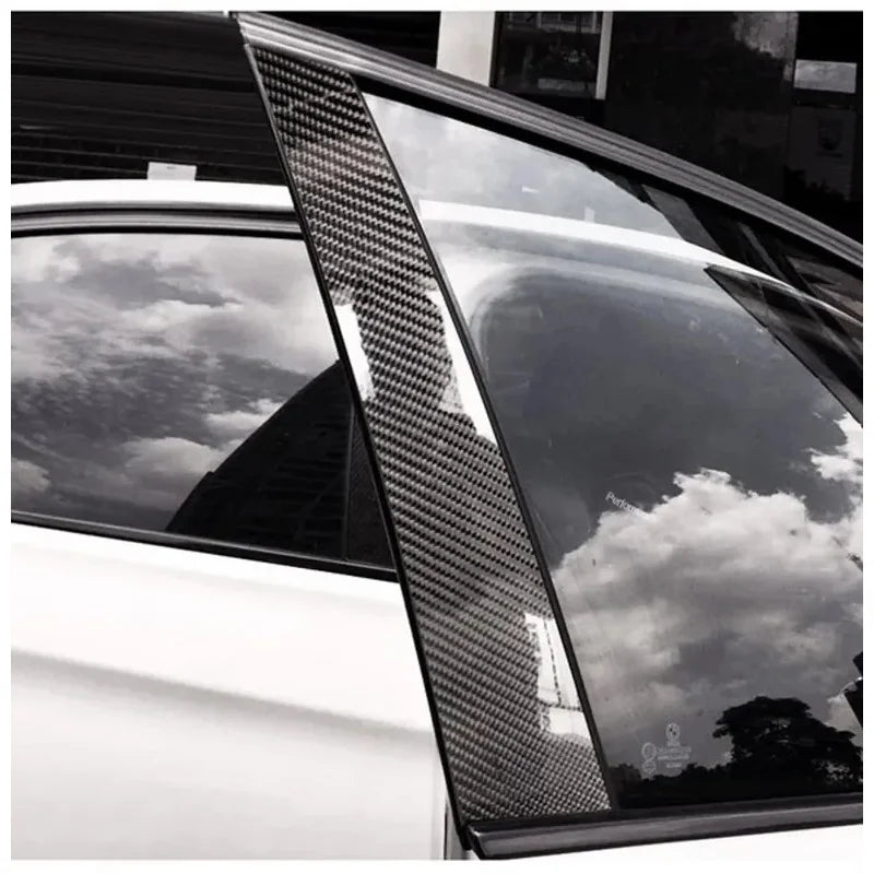 1/2pcs Nano Carbon Fiber Car Sticker Paste Protector Strip DIY Automotive Protective Film Car By Sill Side Anti Scratch Tape
