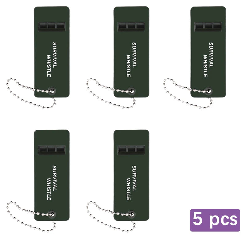 High Decibel 3-Frequency Whistle Outdoor Emergency Survival Whistle for Camping, Hiking, Hunting, Survival Whistle Gear