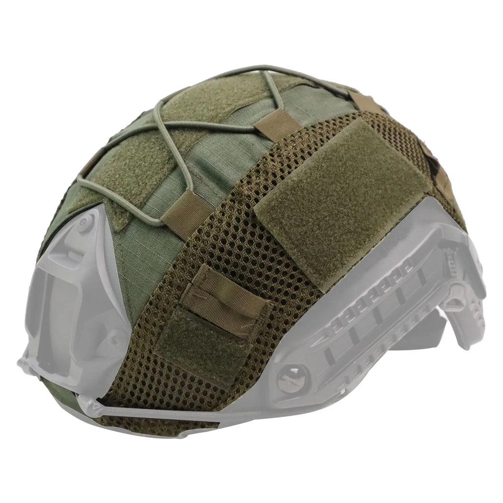 BOOIU Tactical Helmet Cover for Fast Helmet Multi-Camo Helmet Cover   Military Paintball Hunting Shooting Gear - Without Helmet