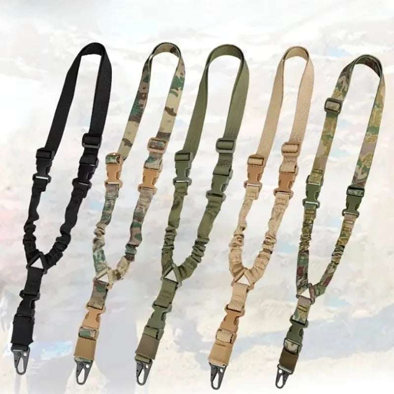 Outdoor Single Point Tactical Harness CS Tactical Gun Rope Diagonal Safety Rope Tactical Camouflage Belt For Men and Women