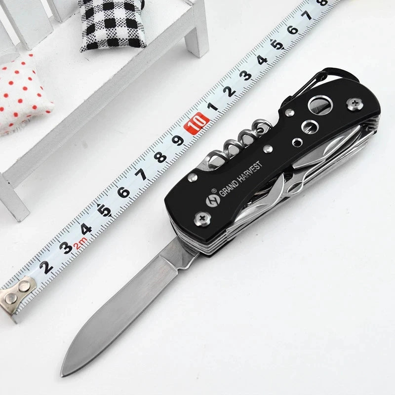 11 In 1 Multitool Knife Folding Gear Knife Swiss Survive Pocket Hunting Outdoor Camping Survival Multifunctional Folding Knife