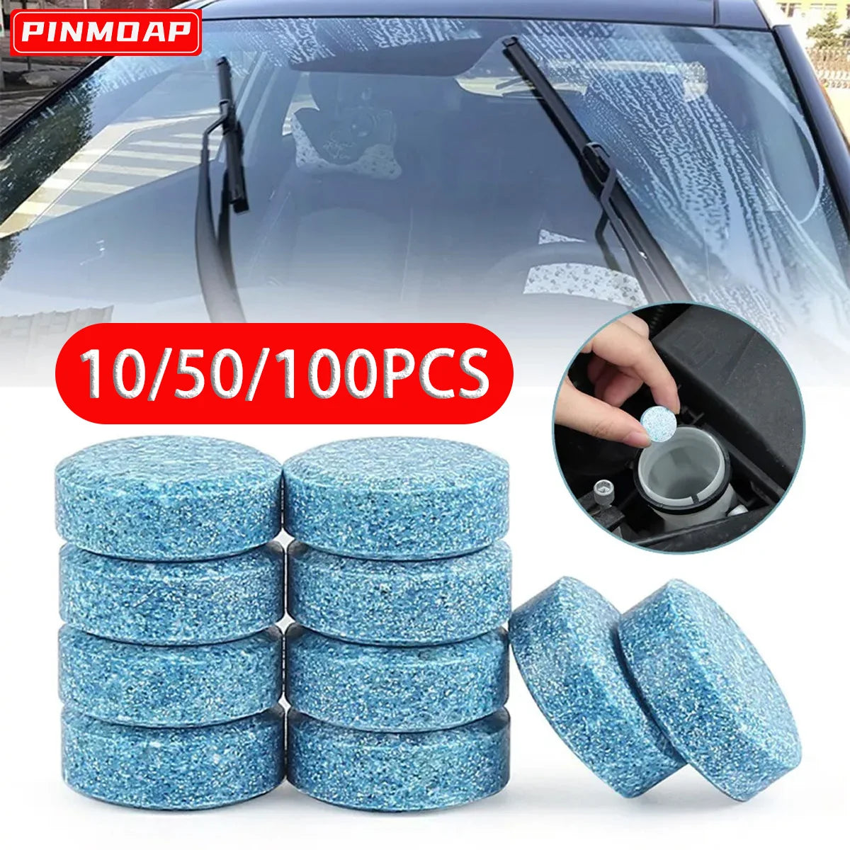 Car Window Windshield Wiper Glass Washer Auto Solid Cleaning Tablets Automotive Effervescent Tabletscar Cleaner Wiper Cleaner