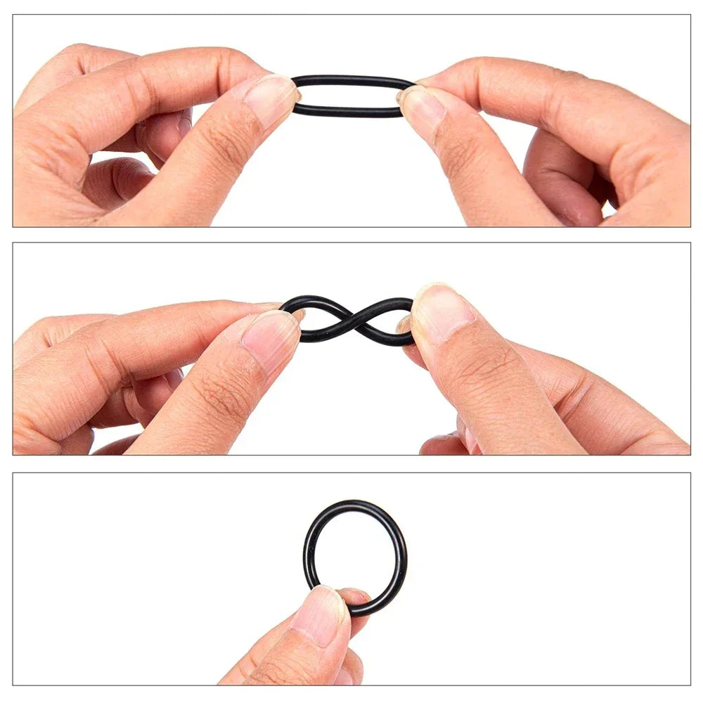 419/225PCS Set Universal O-Ring Assortment 32 Size Nitrile Rubber Ring Seal O Ring Gasket for Plumbing Automotive Faucet Repair