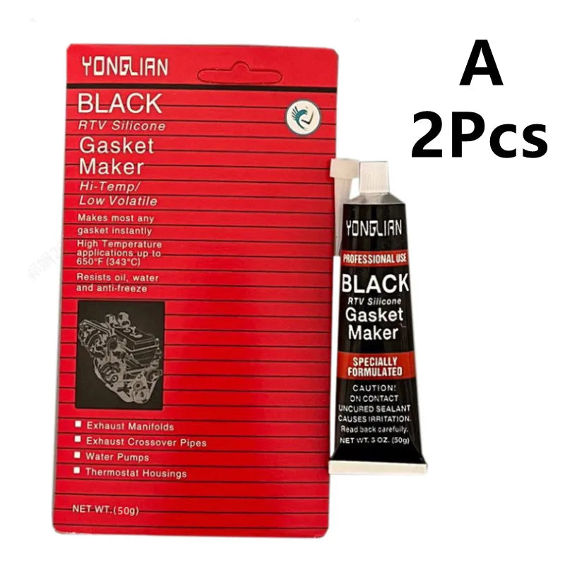 1/2/3Pcs Motor Gasket Sealant Automotive Engine Sealant Adhesive High Temperature Black RTV Silicone Gasket Maker Car Glue