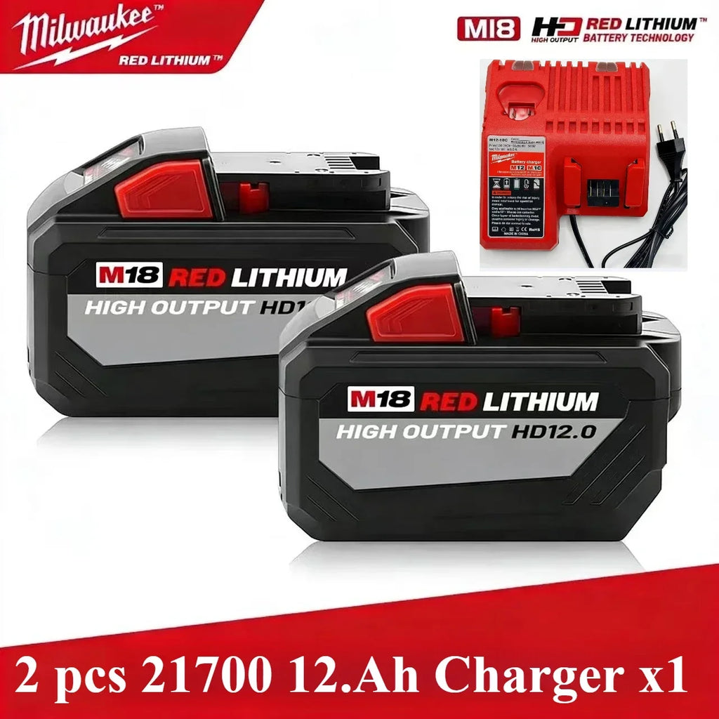 FIW212 Impact wrench Milwaukee Origina  18V 12Ah Lithium Ion Battery 21700 15-Cells, Compatible Milwaukee Cordless Power Tools