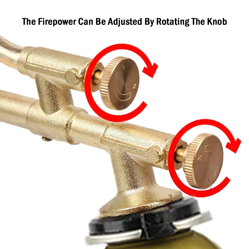 High Quality Torch Head Pipe Welding Gas Torch Temperature 1300° Flamethrower Outdoor Camping Barbecue Portable Solder Heat Gun