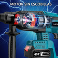 VILASTING 26MM Brushless Cordless Electric Hammer Drill Multifunctional Rotary High Power Tools For Makita 18V Battery Pin