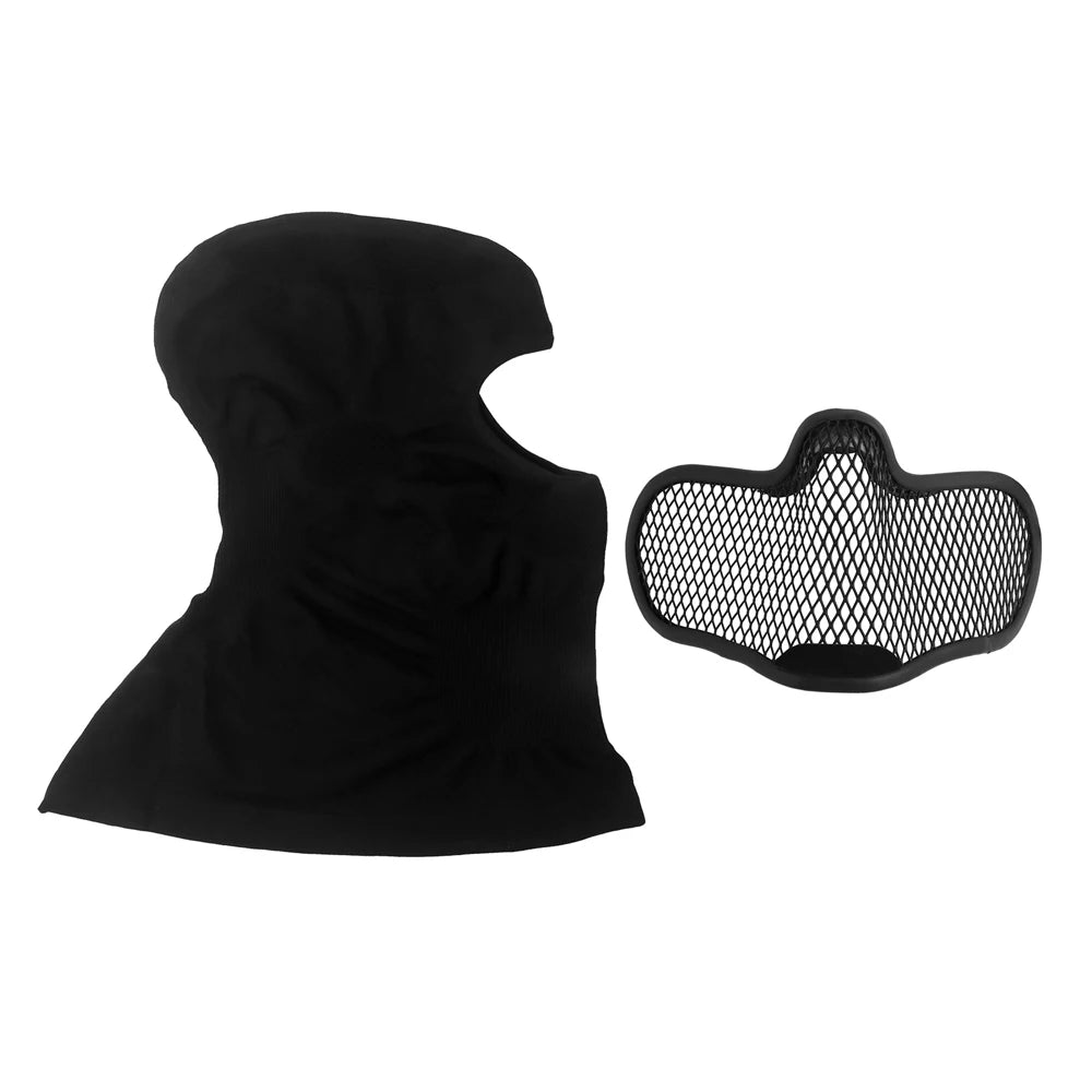 Tactical Venom Balaclava V1, Breathable Elastic Full Face Mask with Steel Mesh Protection for Airsoft Paintball Hunting Gear