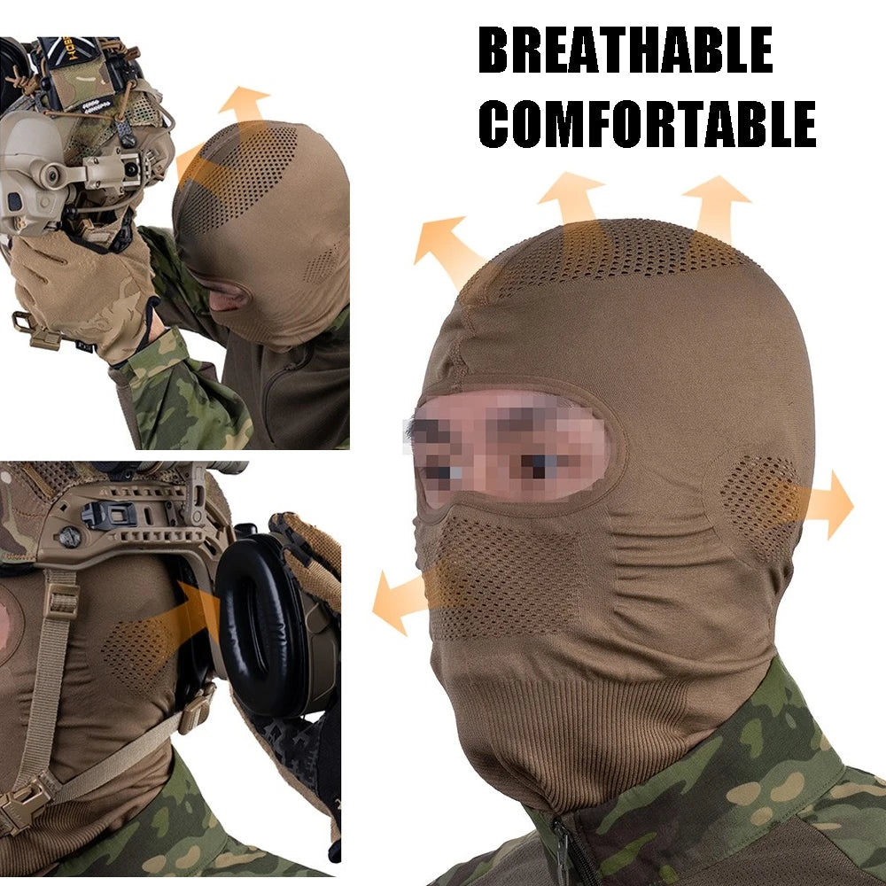 Tactical Venom Balaclava V1, Breathable Elastic Full Face Mask with Steel Mesh Protection for Airsoft Paintball Hunting Gear