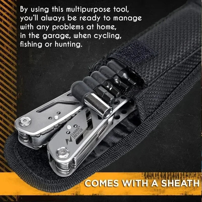 HEE RAK Portable Pocket Multitool 420 Stainless Steel Pliers Knife Screwdriver for Outdoor Survival Camping Hunting and Hiking