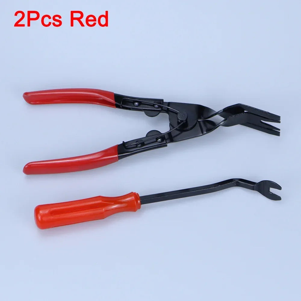 Auto Body Panel Door Fastener Car Clip Removal Pliers Tool Kit - Push Pin Trim Removal Pry Tool Repair Set for Automotive