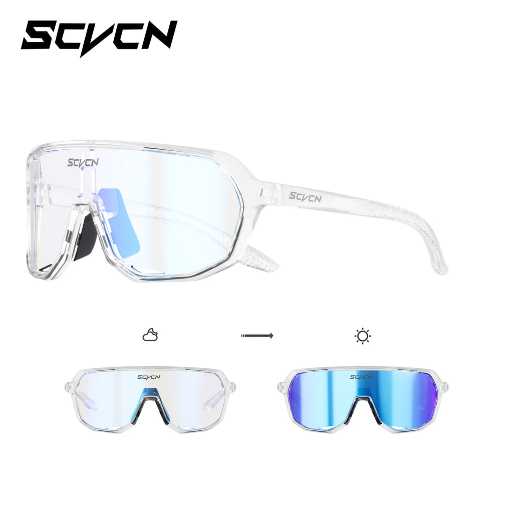 SCVCN Cycling Glasses Bike Mountain Bicycle Hiking Camping Golf UV400 Sunglasses Sport Protection Glasses for Men Women Baseball