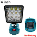 4 inch Cordless LED Work Light For Makita 14.4V-18V Li-ion Battery  Lantern Outdoor Flashlight Camping Lamp Emergency Lighting