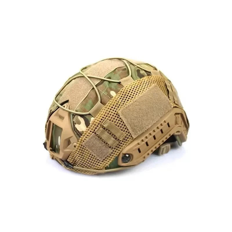 Tactical Helmet Cover Fast Helmet Multi-Camo Helmet Cover for Airsoft Helmet Paintball CS Wargame Sport Hunting Shooting Gear