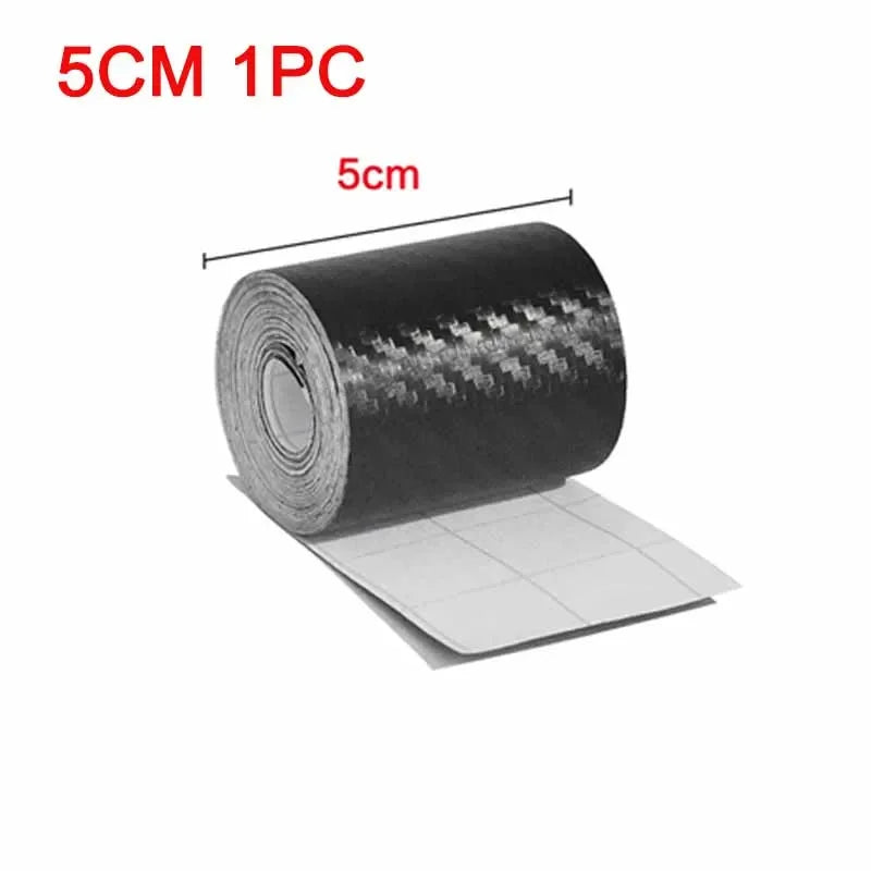 1/2pcs Nano Carbon Fiber Car Sticker Paste Protector Strip DIY Automotive Protective Film Car By Sill Side Anti Scratch Tape